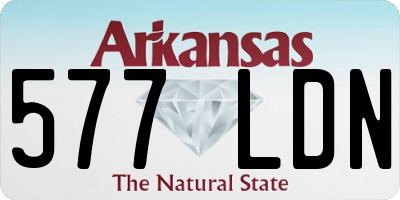 AR license plate 577LDN