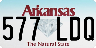 AR license plate 577LDQ