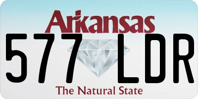 AR license plate 577LDR