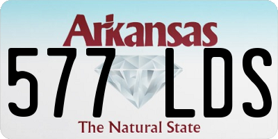 AR license plate 577LDS