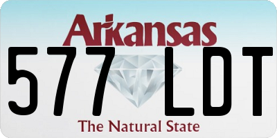 AR license plate 577LDT