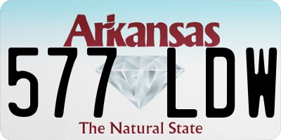 AR license plate 577LDW