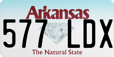 AR license plate 577LDX