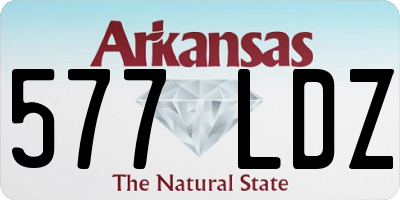 AR license plate 577LDZ