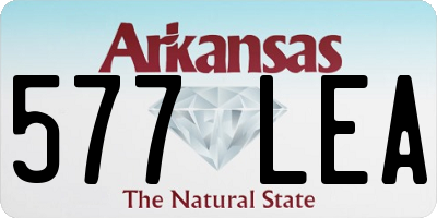 AR license plate 577LEA