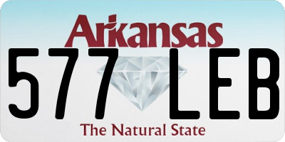 AR license plate 577LEB