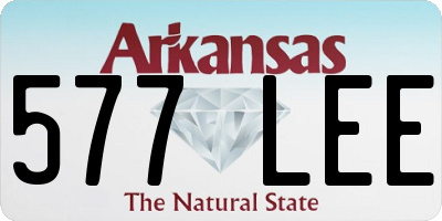 AR license plate 577LEE