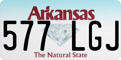 AR license plate 577LGJ