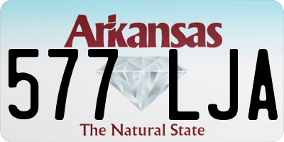 AR license plate 577LJA