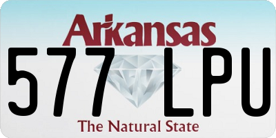 AR license plate 577LPU