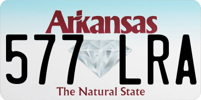 AR license plate 577LRA