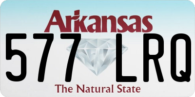 AR license plate 577LRQ