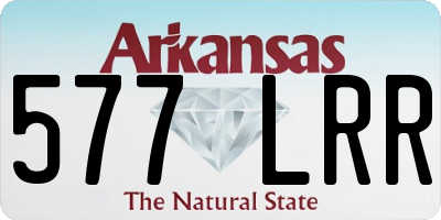 AR license plate 577LRR