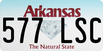 AR license plate 577LSC