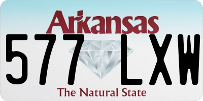 AR license plate 577LXW