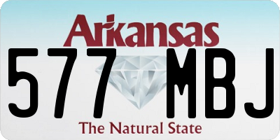 AR license plate 577MBJ