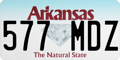 AR license plate 577MDZ