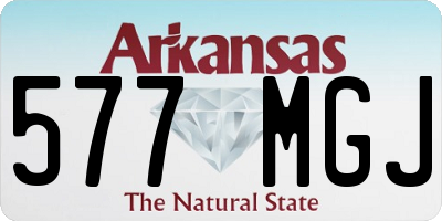 AR license plate 577MGJ