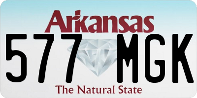 AR license plate 577MGK