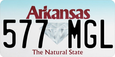 AR license plate 577MGL