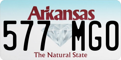 AR license plate 577MGO