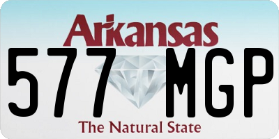 AR license plate 577MGP