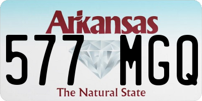 AR license plate 577MGQ