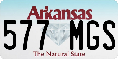 AR license plate 577MGS