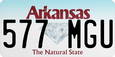 AR license plate 577MGU