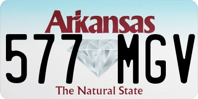 AR license plate 577MGV