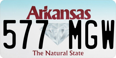 AR license plate 577MGW