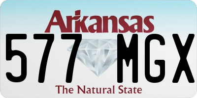 AR license plate 577MGX