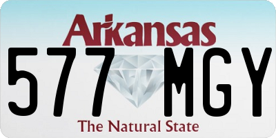 AR license plate 577MGY