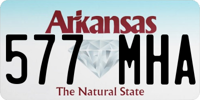 AR license plate 577MHA
