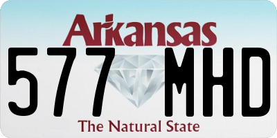 AR license plate 577MHD