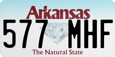 AR license plate 577MHF