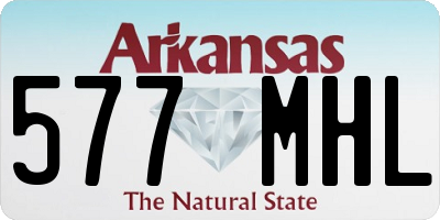 AR license plate 577MHL