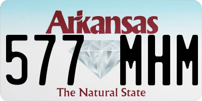 AR license plate 577MHM