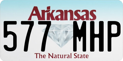 AR license plate 577MHP