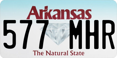 AR license plate 577MHR