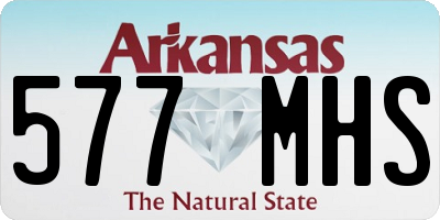AR license plate 577MHS