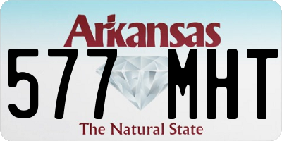 AR license plate 577MHT