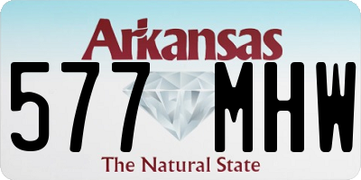 AR license plate 577MHW