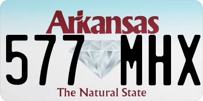 AR license plate 577MHX