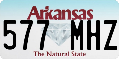 AR license plate 577MHZ