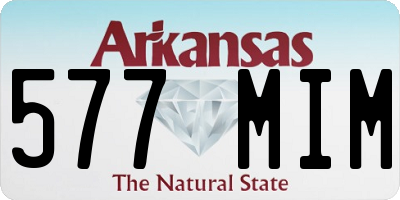 AR license plate 577MIM
