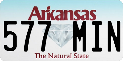 AR license plate 577MIN