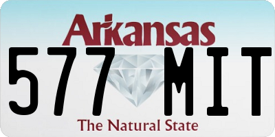 AR license plate 577MIT