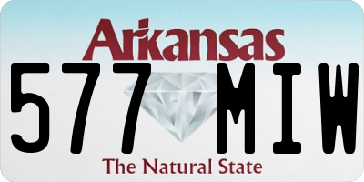 AR license plate 577MIW