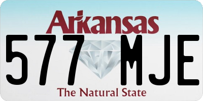 AR license plate 577MJE